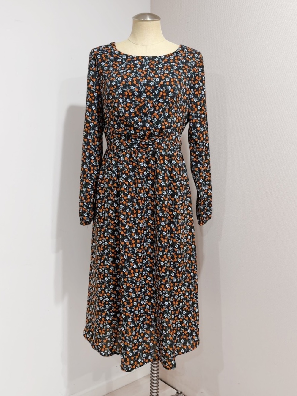 BloomChic Women's Ditsy Floral Long Sleeve Midi Dress Size 12